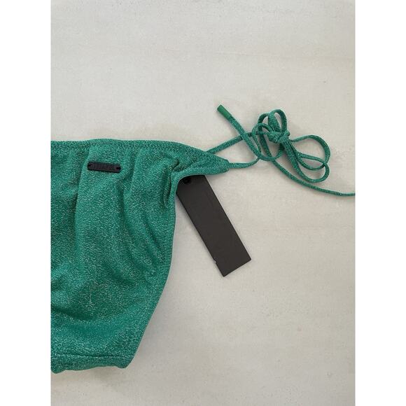 Triangl Swim Vinca String Bikini Bottom Swimwear Sparkle Jade Green - Picture 8 of 12